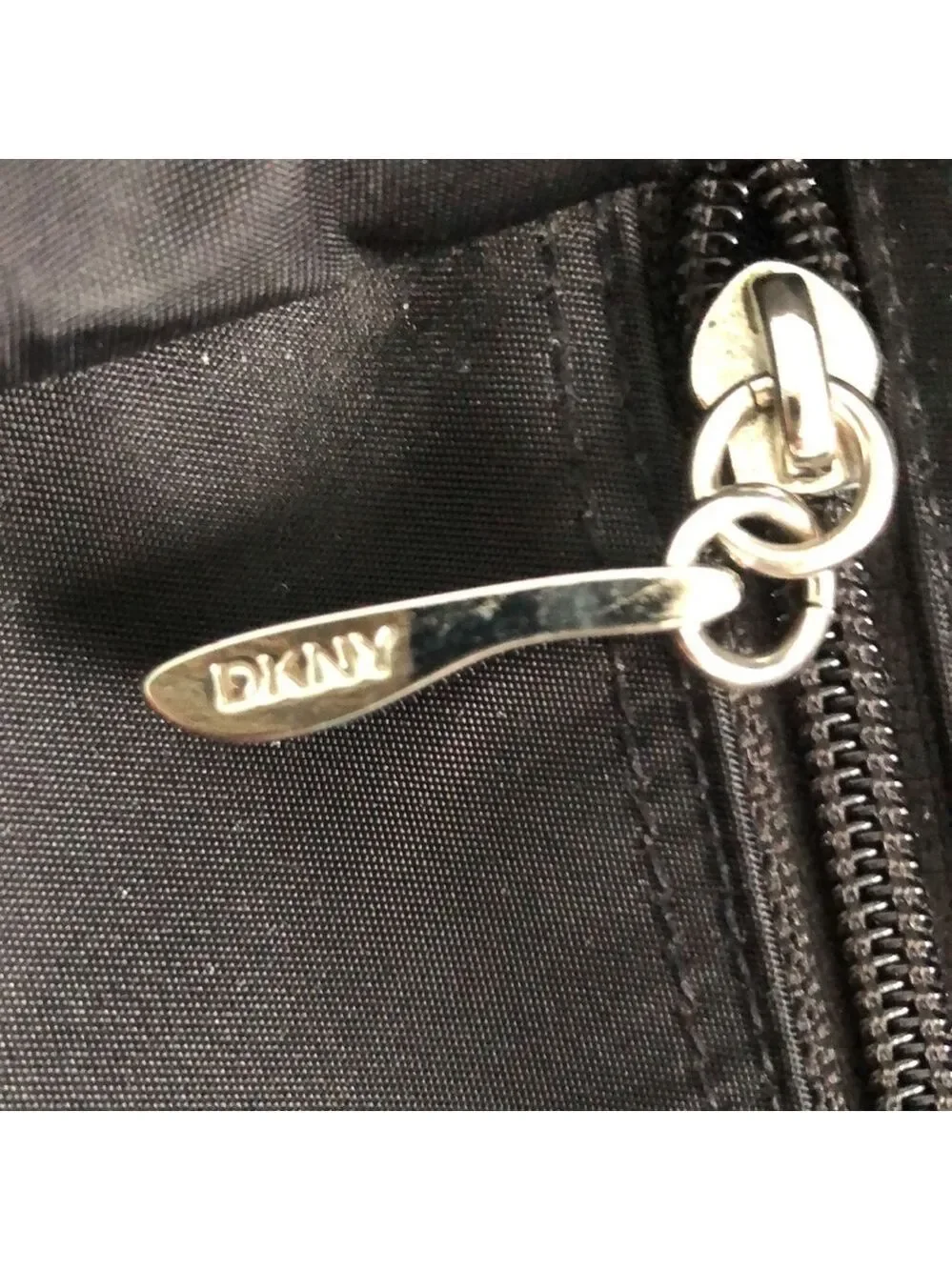DKNY Large Black Nylon Baby or Shoulder Bag
